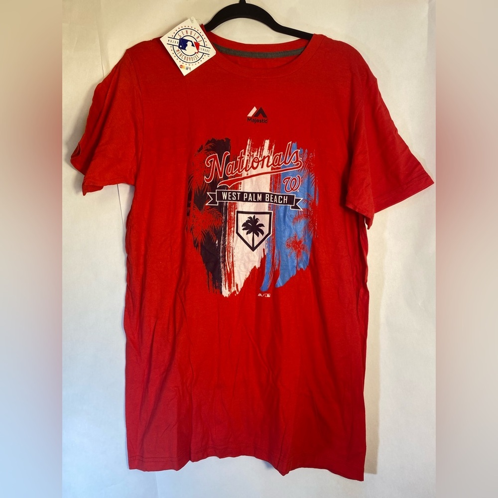 NWT Majestic 2019 Washington‎ Nationals MLB Spring Training Scherzer #31 T-Shirt